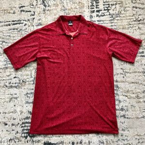 Nike Golf Dri-Fit UV Polo Shirt (Red, Men’s XLT TALL)